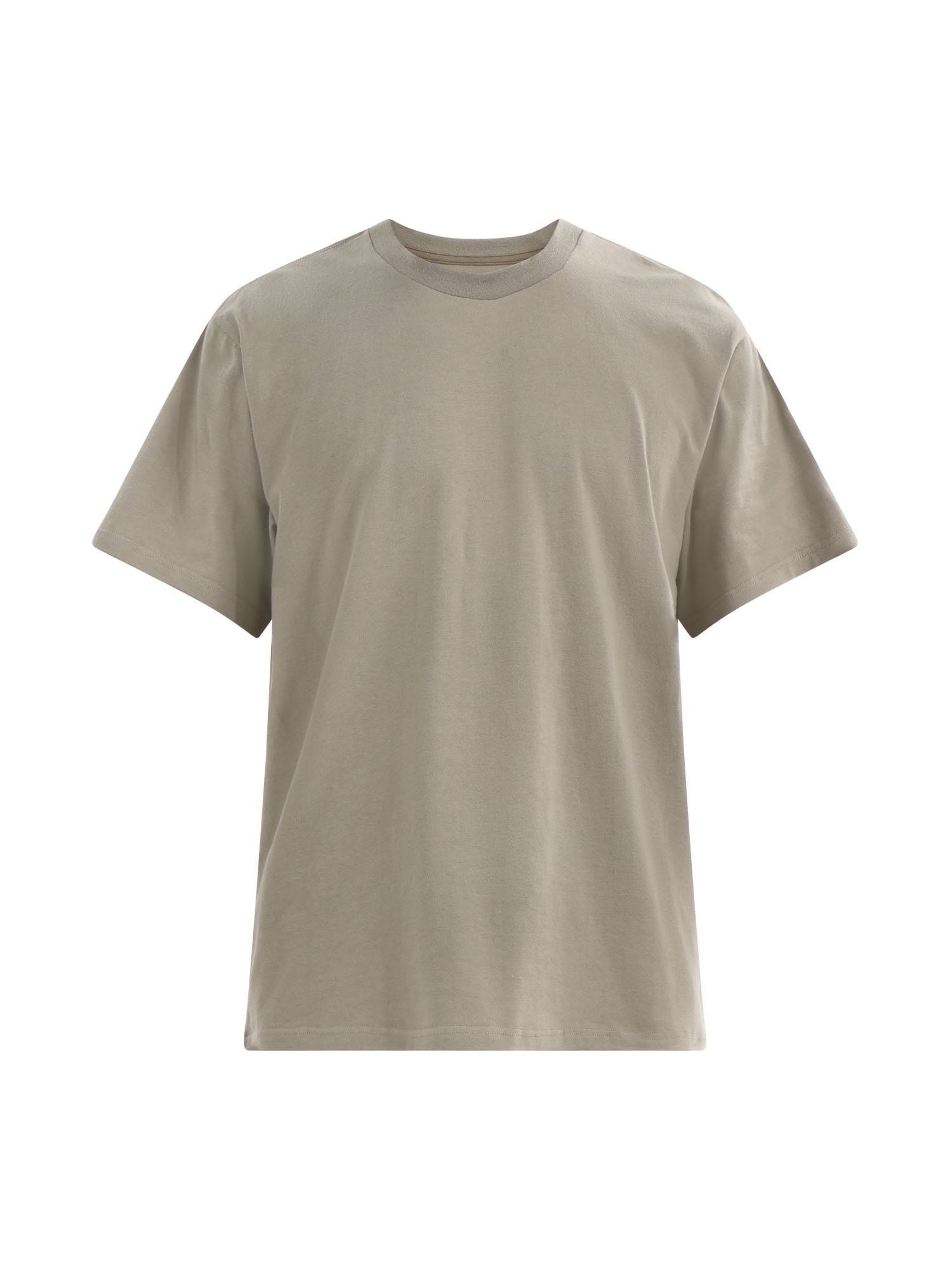 No Boundaries Flat Grey Basic Crewneck Undershirts with Short Sleeves, 2-Pack, Men's