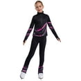 thumbnail image 2 of vastwit Kids Girls Tracksuit Fleece-Lined Long Sleeve Zip Jacket with Leggings Figure Skating Training Suit Hot Pink 8, 2 of 7