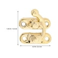 thumbnail image 2 of AURARMLET Iron Cabinet Hasps 20Pcs Multi 2 Vintage Latch Hasp For Diy Wooden Jewelry Boxes And Cabinets, 2 of 5