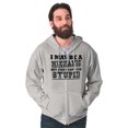 thumbnail image 5 of Mechanic Cant Fix Stupid Rude Honest Zip Hoodie Sweatshirt Men Brisco Brands L, 5 of 6