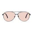 thumbnail image 3 of Aray Matte Gunmetal Aviator Night Driving Glasses with Rose Color Lens, 3 of 4