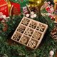 thumbnail image 4 of Amosfun 72 PCS Christmas colgantes colgantes de madera decorativa colgantes colgantes copos de nieve con forma de adornos colgantes para navidad festival de Navidad, 4 of 7