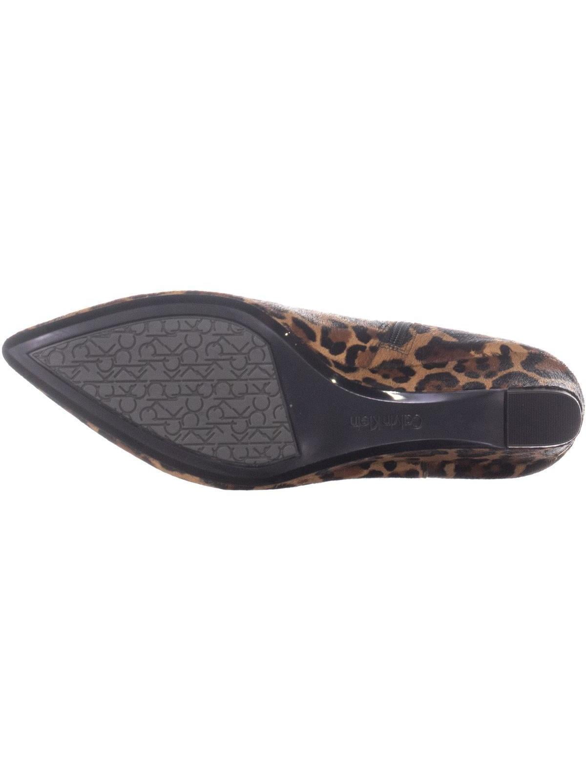 calvin klein leopard boots