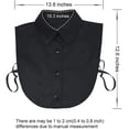 thumbnail image 3 of Blusa de cuello falso Vintage con cuello desmontable, camisa para hombre y mujer (blanco + negro), 2 uds. Rojo Verde Cocina, Decoración y Otros, 3 of 5