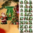 thumbnail image 5 of CoreLiving Deluxe Personalized Xmas Ornaments - Handcrafted Letter Christmas Tree Decor with Initials for Family Holiday Home Decoration, 5 of 5