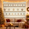 thumbnail image 3 of Geometric Diamond Pattern on Pale Sage Background, Cozy Rustic for Boho Decor Enthusiasts, Southwestern Textile Art, Housewarming Gift, Tapestry Wall Hanging for Bedroom and Living Room, 3 of 7