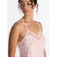 thumbnail image 5 of Joyspun Women’s Dreamy Soft Collection Lace Front Knit Chemise, Sizes XS-3X, 5 of 6