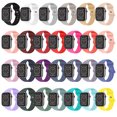thumbnail image 1 of Compatible with Apple Watch Bands Soft Silicone Sport Wristbands Replacement Strap Compatible for iWatch Series 7 6 5 4 3 2 1 SE, 1 of 5