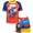 Blue / red, variant on Thomas & Friends Thomas the Train UPF 50+ Rash Guard and Swim Trunks Outfit Set Toddler to Little Kid