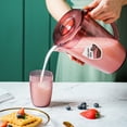 thumbnail image 1 of Fridja Plastic Pitcher with Lid, 2.2L Large Capacity Jar Pitchers with Lid and Spout, Milk Pitcher Plastic Jug Tea Pitchers, Cold Brew Coffee pitcher, Fridge Container for Water, Juice, Tea, Red, 1 of 6