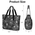 thumbnail image 3 of Tote Bag for Women - Halloween Spider Webs with Spiders Shoulder Bag - Large Utility Work Duffle Bag with Zipper Handbag for Travel, Work, Sprots, 3 of 5