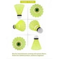 thumbnail image 3 of Boxo Badminton Nylon Shuttlecocks , High Speed , Advanced Eva Cork With Great Stability | Green , Pack Of 10, 3 of 5