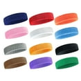 thumbnail image 1 of USHOBE 12Pcs Running Hairband Set Polyester Spandex Sweat Wicking Head Wrap for Sports Training, 1 of 8