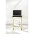thumbnail image 5 of Pangea Home Dexter Counter Stool Faux Leather Black, 5 of 13