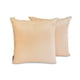 thumbnail image 1 of Funda de almohada lumbar de lujo HomeCentric, beige, paquete de 2, 50 x 70 cm (20 x 28 pulgadas), funda de almohada rectangular lisa y lisa de seda artística, estilo moderno liso - Beige de lujo, 1 of 5