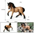 thumbnail image 7 of Simulation Horse Figurines Solid Animal Steed Clydesdale Haflinger Figure Garden Home Decor DIY Miniatures Props (Navy Blue), 7 of 7