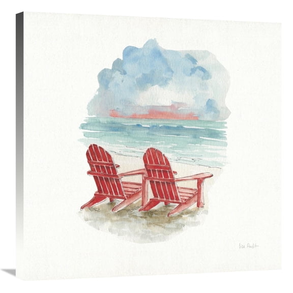 Global Gallery's 'In the Moment V Sq' By Lisa Audit Stretched Canvas Wall Art