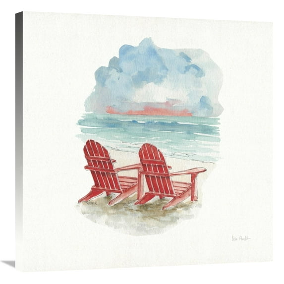 Global Gallery's 'In the Moment V Sq' By Lisa Audit Stretched Canvas Wall Art