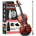 thumbnail image 1 of Kit de iniciación Violin Pyle para principiantes, tamaño completo, con funda y lazo, 1 of 7