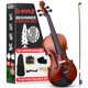thumbnail image 1 of Kit de iniciación Violin Pyle para principiantes, tamaño completo, con funda y lazo, 1 of 7