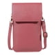 thumbnail image 3 of Mini cruzado para teléfono, monedero para mujer, cruzado, de hombro, 3 bolsillos , cartera, Rosado Soledad Monedero de hombro, 3 of 6