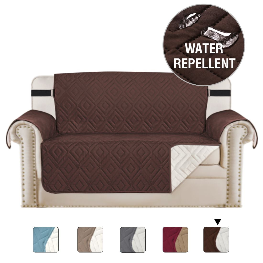 H.VERSAILTEX 1Piece Reversible Quilted Loveseat Pet Cover Protector