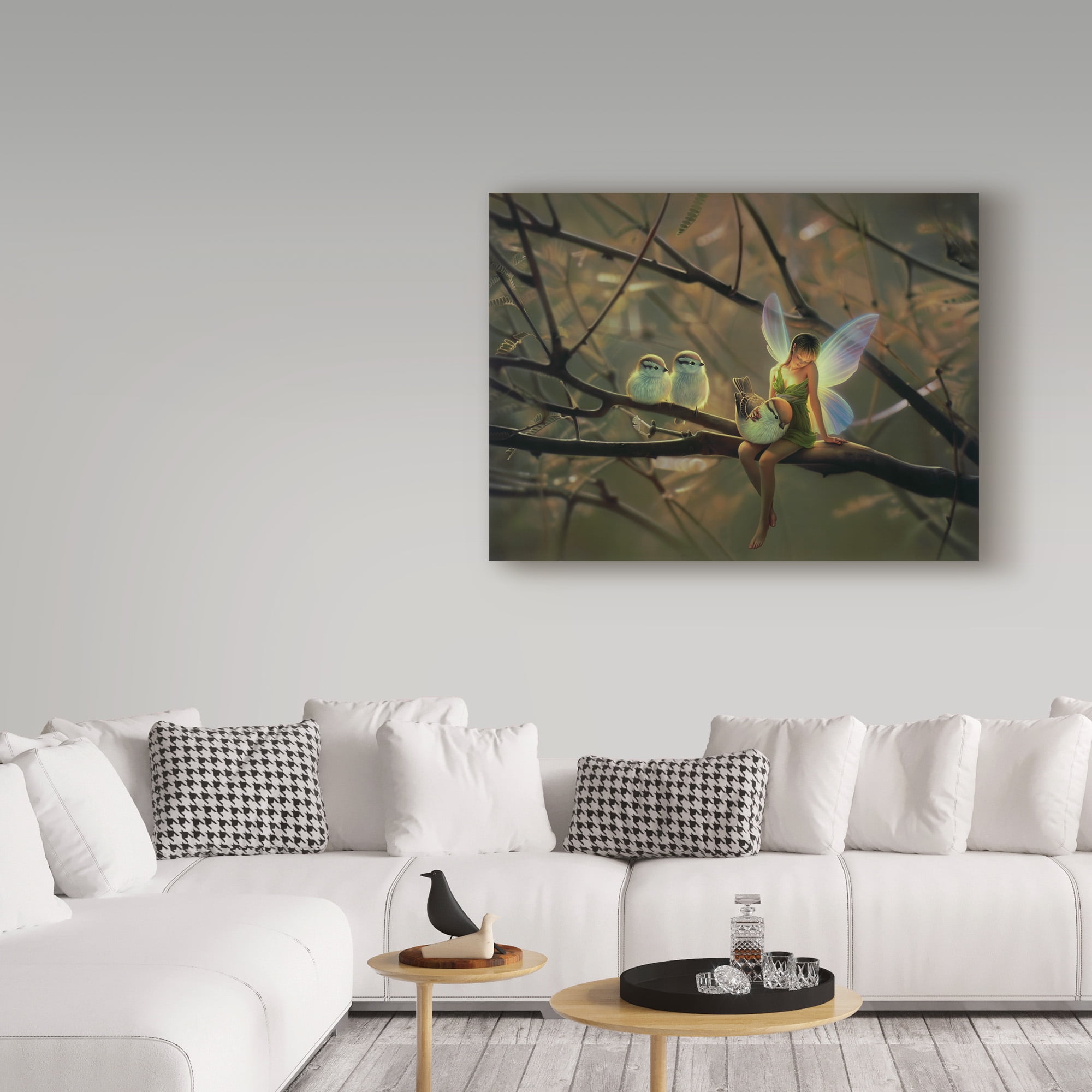 Trademark Fine Art 'Feathered Friends' Canvas Art by Kirk Reinert