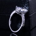thumbnail image 5 of Anillo de compromiso con circonita cúbica de corte brillante de 4 quilates, declaración de propósito, aniversario, alto pulido que lo hace delicado y brillante., 5 of 5