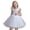 White, variant on Toddler Girls Fly Dress Sleeve Pearl Decoration Solid Bowknot for Performance and Recitals Midi Dress with Sleeves for 3-9 Years White,2-3 Years