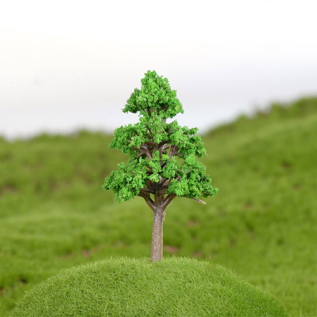LADIGASU Árbol Verde Puntiagudo Modelo Árbol Multicapa Perspectiva Mesa de Arena Planta Verde Mini Árbol Perspectiva Suculenta Florero Rebajas Hoy Liquidación Microplanta Paisajística*1