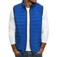 thumbnail image 2 of hgsbede Men's Autumn Winter Zipper Fashion Pure Color Waistcoat Vest Top Coat, 2 of 9