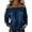 Dark Blue -CR20, variant on Nestiefly Denim Cold Shoulder Jean Shirt Women Long Sleeve Strap Off the Shoulder Top Summer Casual Loose Adjustable Straps Shirt 2026 Blue L