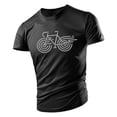 thumbnail image 3 of Camiseta de cuello redondo de gran tamaño para hombre, Camiseta con estampado de bicicleta Simple, camiseta de manga corta de secado rápido para deportes al aire libre, alta calidad, 3 of 4