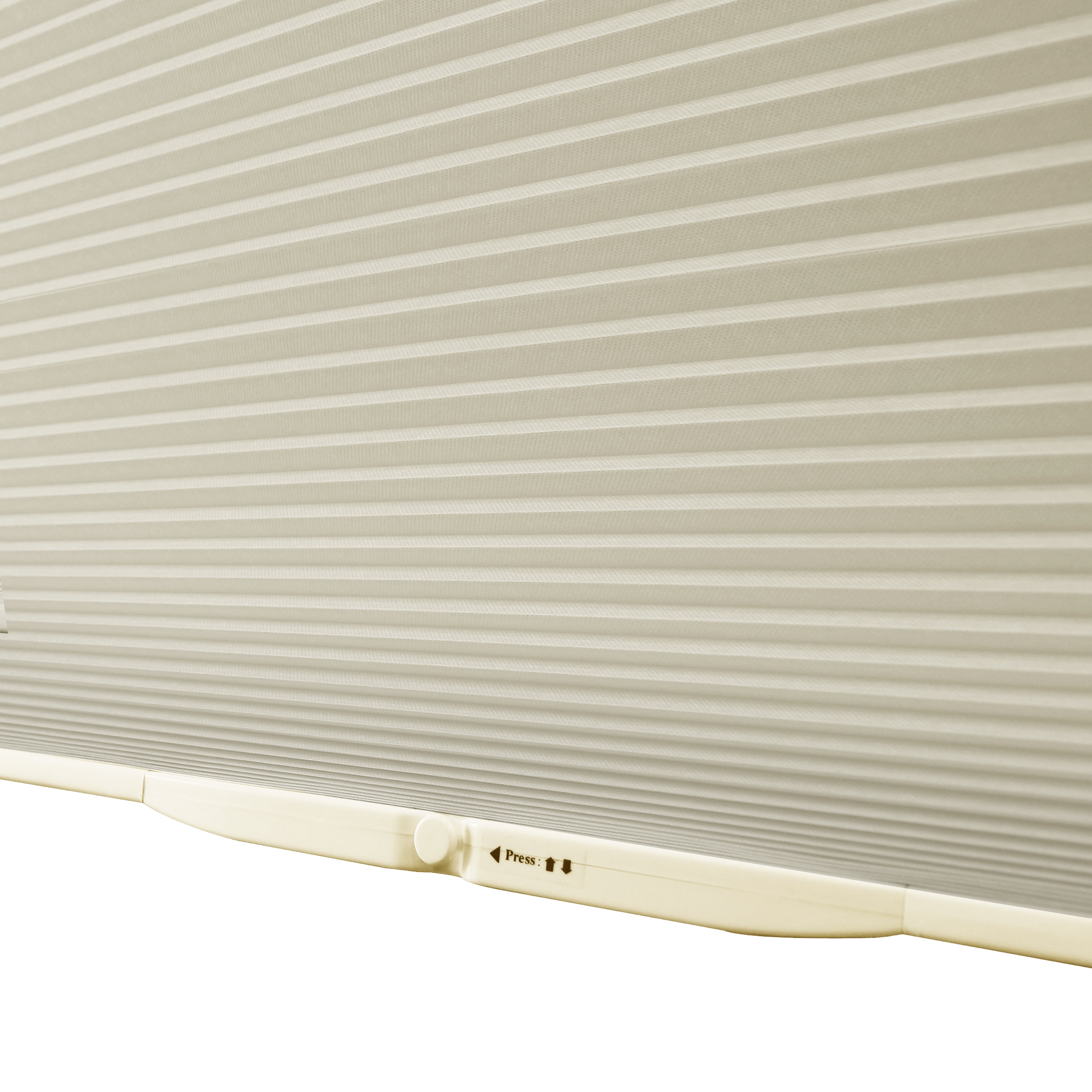 Lumi Room Darkening Cordless Honeycomb POP Shades, Ivory, 24" W x 64" H