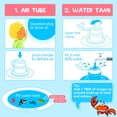 thumbnail image 3 of Cojín Colchoneta de agua para el tiempo de barriga para bebés, niños y niñas, colchoneta inflable de PVC con espejo, sonajero, zumbador para bebés, niños pequeños, centro de actividades de juego diver TOMSHOO Cojín, 3 of 7
