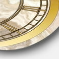 thumbnail image 2 of Designart 'White Onyx Natural White Marble' Glam wall clock, 2 of 3