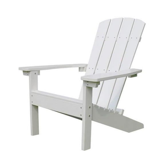 Chaise Adirondack en Faux Bois pour Bord de Lac de 36,61 Po, Blanc