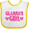 thumbnail image 3 of Inktastic Glamma's Girl Girls Baby Bib, 3 of 4