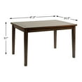 thumbnail image 7 of Clancy 5-Piece Rectangular Dark Brown Wood Top Dining Room Set, 7 of 7