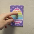 thumbnail image 3 of Cute Rainbow Happy Easter Egg Plastic Wall Decor Toggle Light Switch Plate Cover, 3 of 3