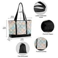 thumbnail image 2 of FORMRS Canvas Laptop Tote Bag for Women with 15.6" Computer Compartments Shoulder Handbag, Small Pink Pattern, 2 of 7