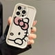 thumbnail image 2 of Sanrio-funda estereoscópica 3D de Hello Kitty para IPhone, carcasa trasera de silicona suave para IPhone 15, 14, 13, 12, 11 Pro Max, XR, XS, 7, 8 Plus, SE2, Y2K, 2 of 5