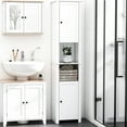 thumbnail image 2 of 13-inch Wide Storage Cabinet with 2 Cabinets and 2 Shelves for Bathroom Supplies, 2 of 6