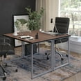 thumbnail image 2 of Harvey Black Finish Computer Desk with Silver Metal Frame, 2 of 7