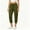 #H-Army Green, variant on No Boundarie Womens Fleece Capris High Waist Drawstring Elastic Cuffed Leg Cropped Jogger Pants with Pockets,Beige,Size M
