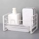 thumbnail image 5 of Cipaher Kitchen Sink Caddy Organizador Porta Esponjas con 2 Pegatinas Sin Uñas Almacenaje Encimera, Blanco, 5 of 7