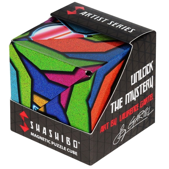 Caja de cambios con forma de Shashibo de Fidget Toy con 36 imanes, vitrales