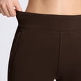 thumbnail image 3 of Women’s Fleece Lined Pants, High Waisted Stretch Casual Pants, Warm Tapered Straight Leg Pants for Fall & Winter, Golf, Hiking, Work & Everyday Wear, 29"/31", 3 of 9