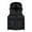 Black Jacket fot Men, variant on safuny Men's Sleeveless Hooded Zipper Casual Jacket with Pockets Standard Thickness Fashionable Outwear Outdoor Office Essential Classic Style Black L