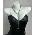 thumbnail image 3 of O-Ring Slip Chain Necklace For Women, Handmade Punk Rock Cuban Adjustable Lariat Y-Necklcae Jewelry, 3 of 5